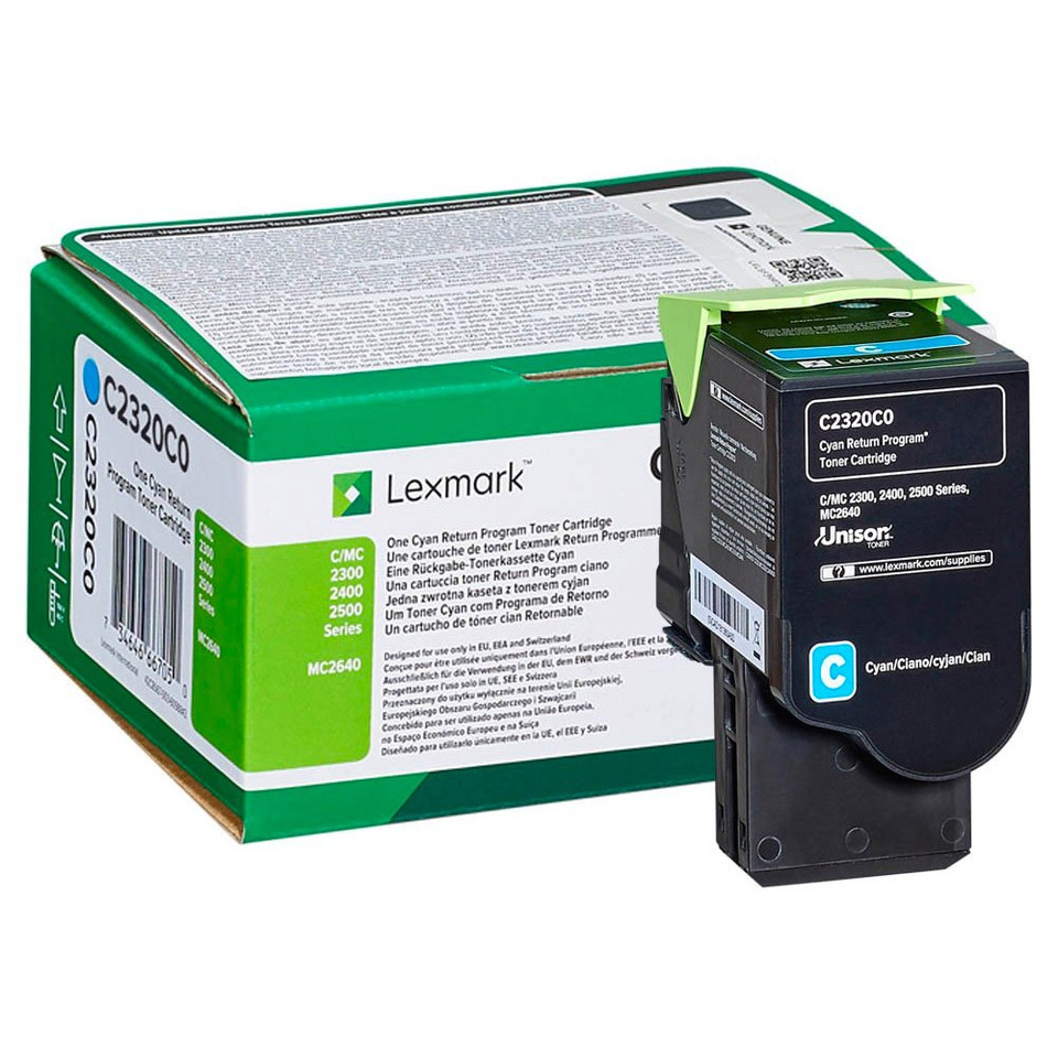 Original Lexmark Toner-Kit cyan return program (00C2320C0,0C2320C0,C2320C0)