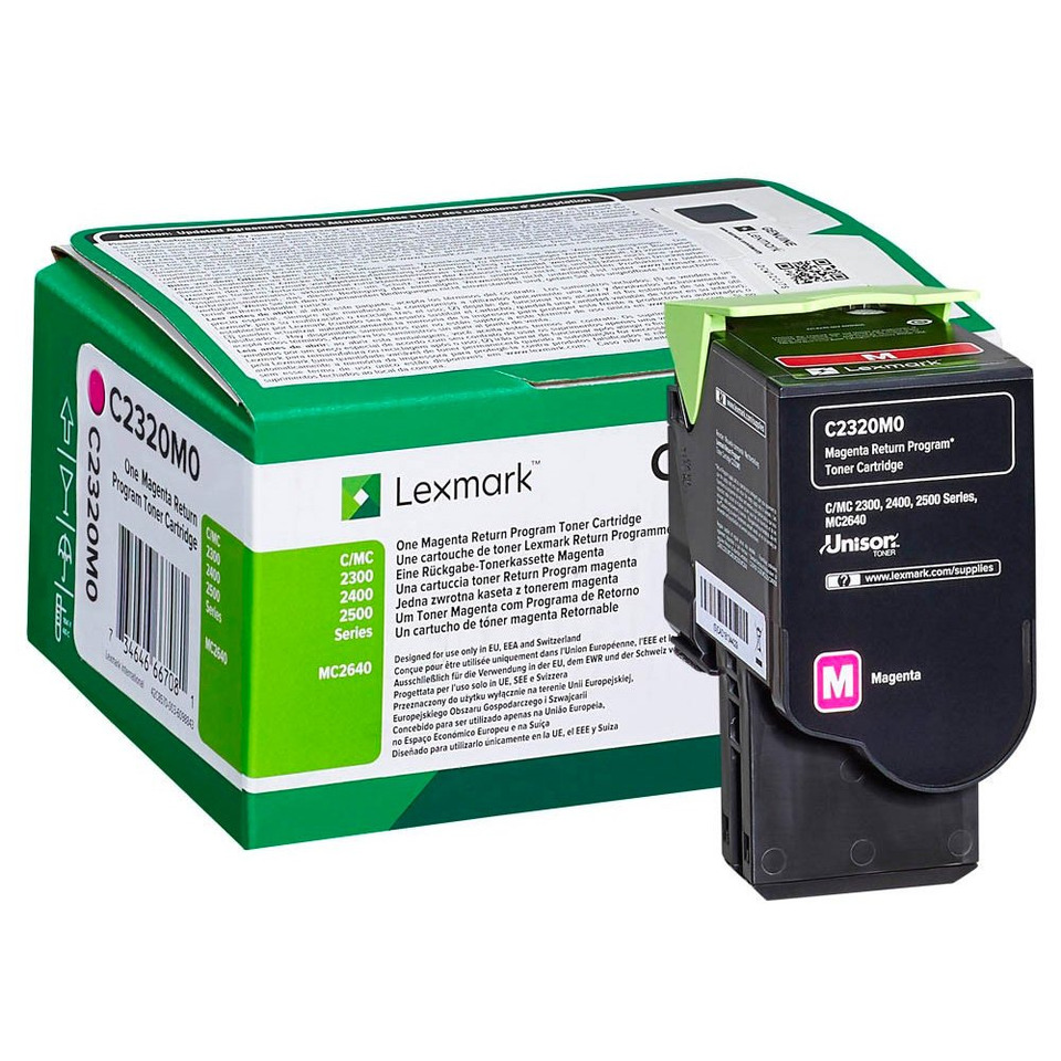 Original Lexmark Toner-Kit magenta return program (00C2320M0,0C2320M0,C2320M0)