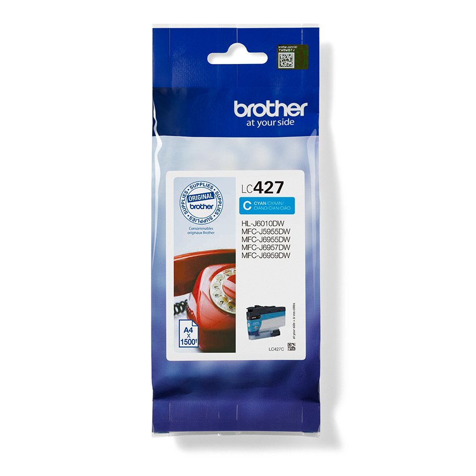 Original Brother Tintenpatrone cyan (LC-427C)