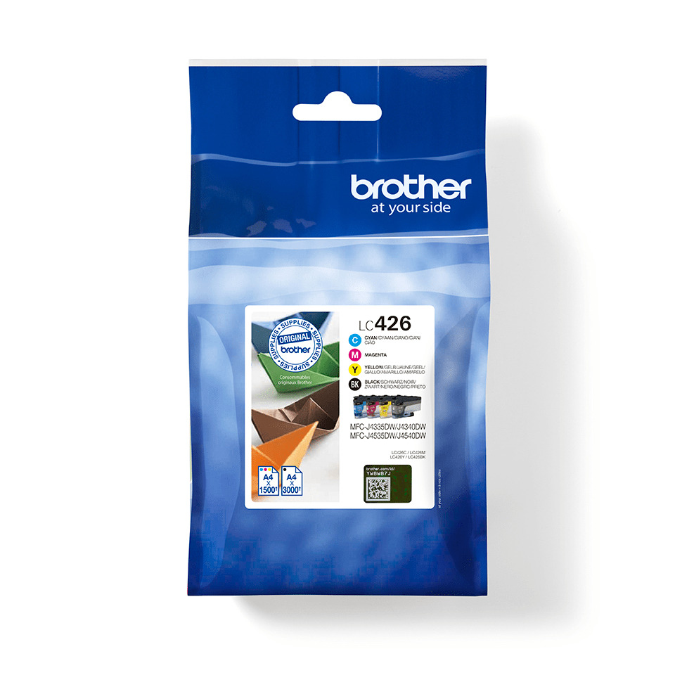 Original Brother Tintenpatrone MultiPack Bk,C,M,Y (LC-426VAL)