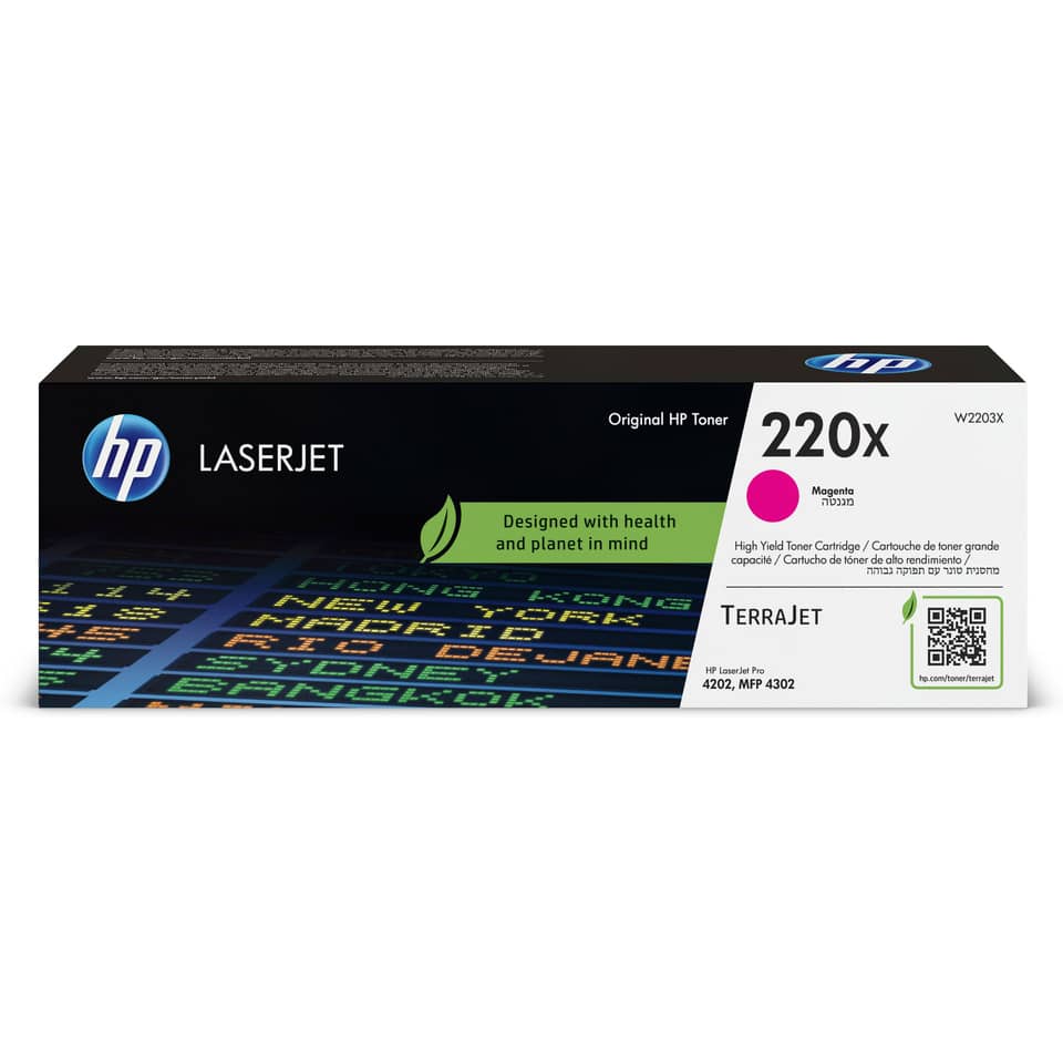 Original HP Tonerkartusche magenta High-Capacity (W2203X,220X,220XM,220XMAGENTA,NO220X,NO220XM,NO220XMAGENTA)