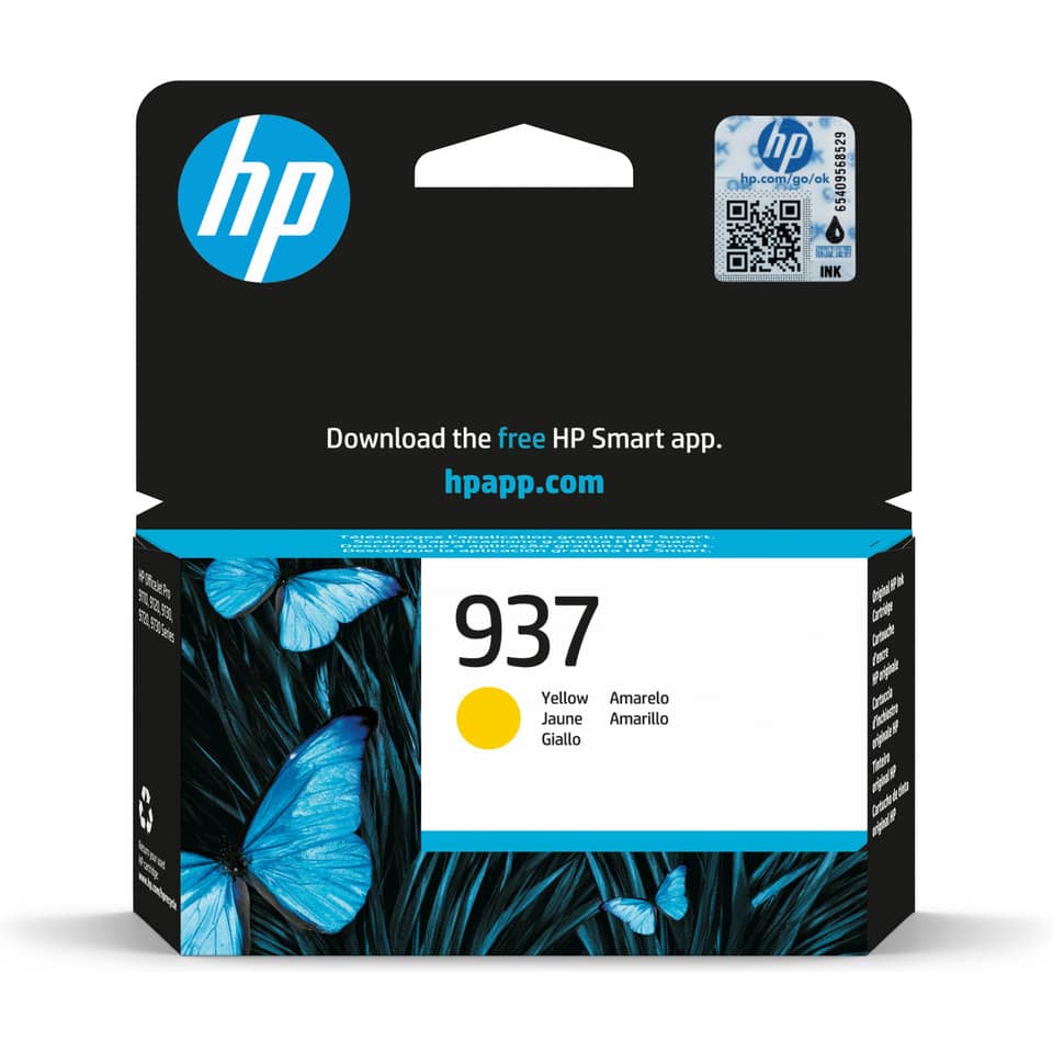 Original HP Druckkopfpatrone gelb (4S6W4NE,4S6W4NE#CE1,937,937Y,937YELLOW,NO937,NO937Y,NO937YELLOW)