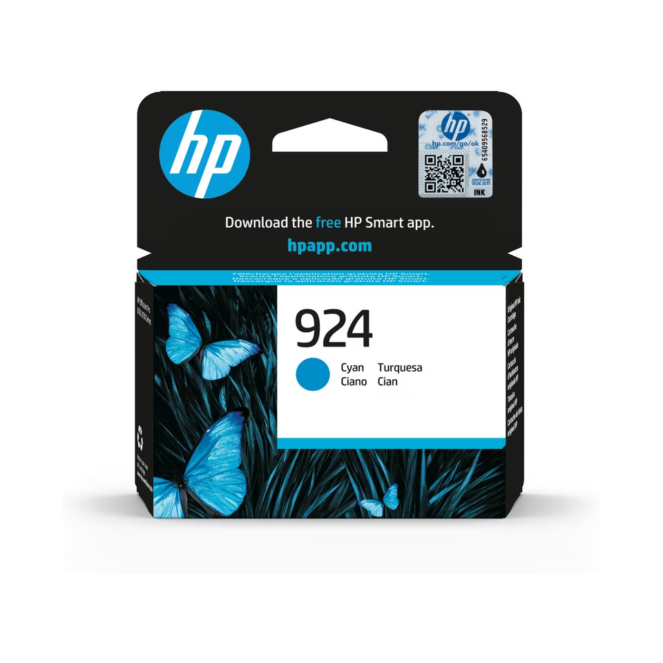 Original HP Tintenpatrone cyan (4K0U3NE,4K0U3NE#CE1,4K0U3NE#SE1,924,924C,924CYAN,NO924,NO924C,NO924CYAN)