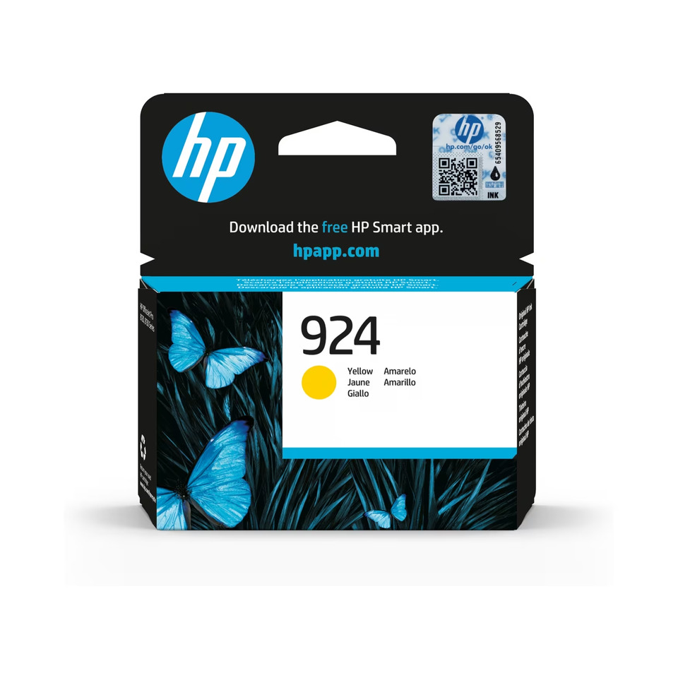 Original HP Tintenpatrone gelb (4K0U5NE,4K0U5NE#CE1,4K0U5NE#SE1,924,924Y,924YELLOW,NO924,NO924Y,NO924YELLOW)