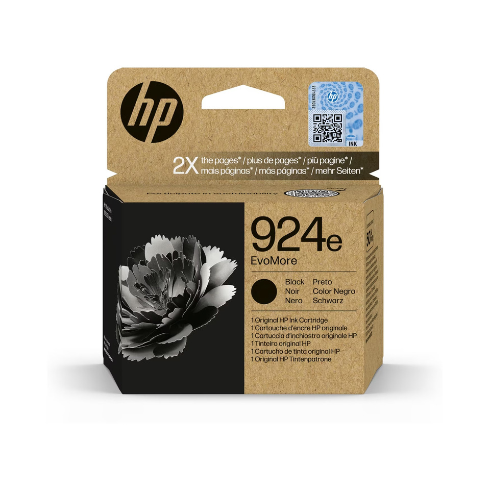 Original HP Tintenpatrone schwarz EvoMore (4K0V0NE,4K0V0NE#CE1,4K0V0NE#SE1,924E,924EBK,924EBLACK,924EY,924EYELLOW,NO924E,NO924EBK,NO924EBLACK,NO924EY,NO924EYELLOW)