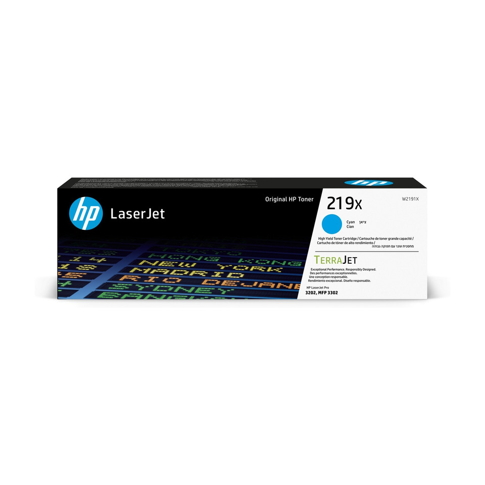 Original HP Tonerkartusche cyan High-Capacity (W2191X,219X,219XC,219XCYAN,NO219X,NO219XC,NO219XCYAN)