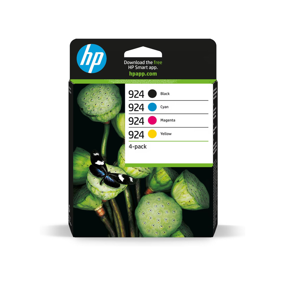 Original HP Tintenpatrone MultiPack Bk,C,M,Y (6C3Z1NE,924,NO924)
