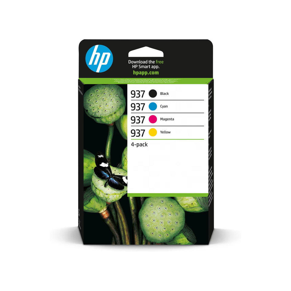Original HP Druckkopfpatrone Multipack Bk,C,M,Y (6C400NE,937,NO937)