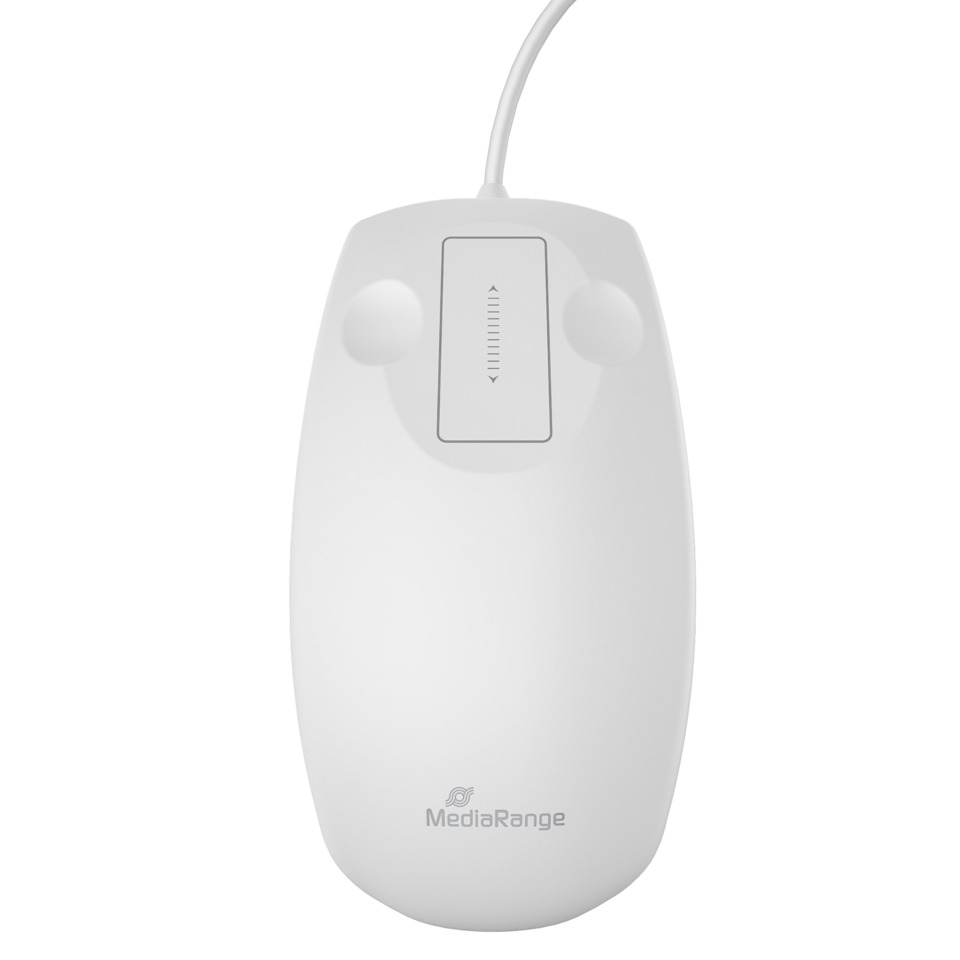 Maus Hygiene, 2 Tasten, 1000dpi, kabelgebunden, optisch, weiß