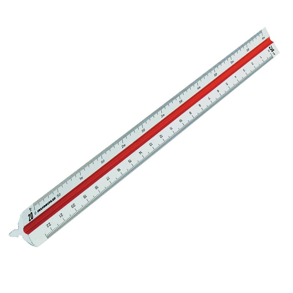 Präzisions-Dreikant-Maßstäbe 160/30, ingenieur DIN