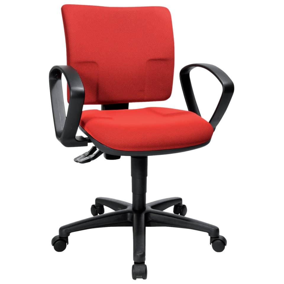 Bürodrehstuhl U50 ohne Armlehnen rot
