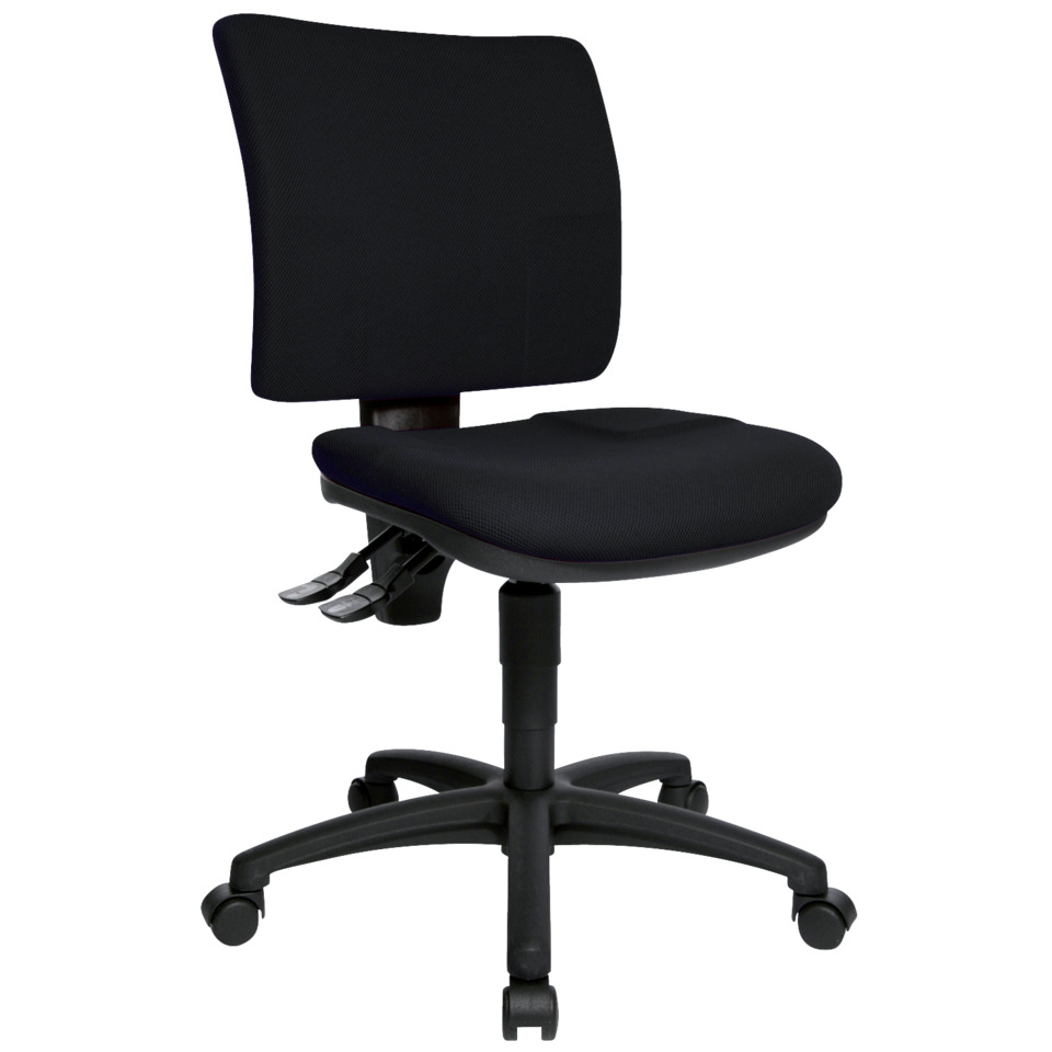 Bürodrehstuhl U50 ohne Armlehnen schwarz
