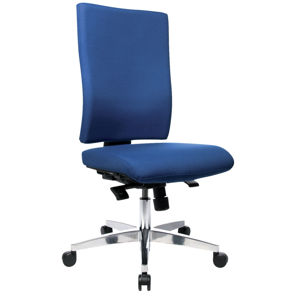 Bürodrehstuhl Light Star 20 - blau, ohne Armlehnen