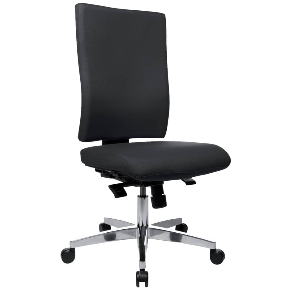 Bürodrehstuhl Light Star 20 - schwarz, ohne Armlehnen