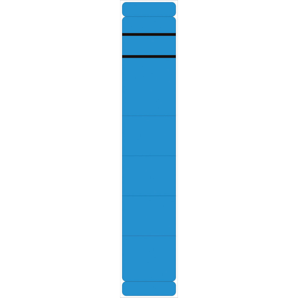 Ordnerrückenschilder - schmal/lang, sk, 10 Stück, blau