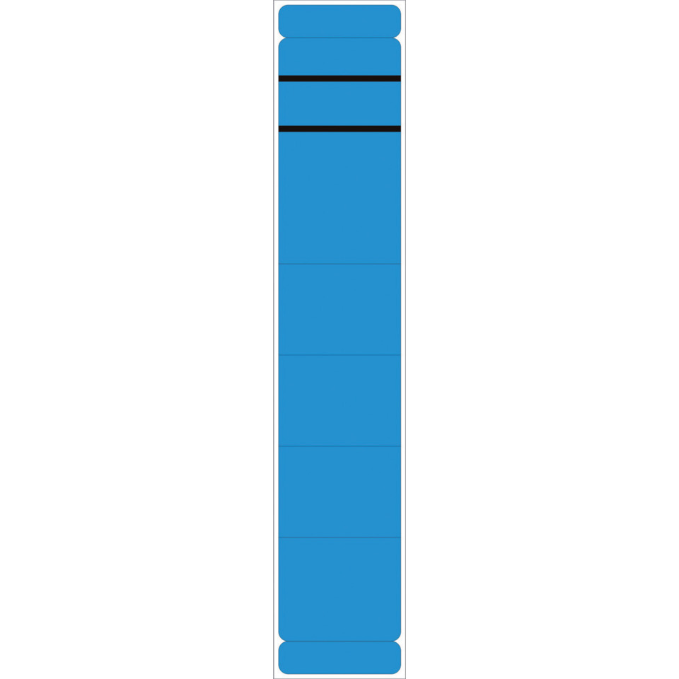 Ordnerrückenschilder - schmal/kurz, sk, 10 Stück, blau