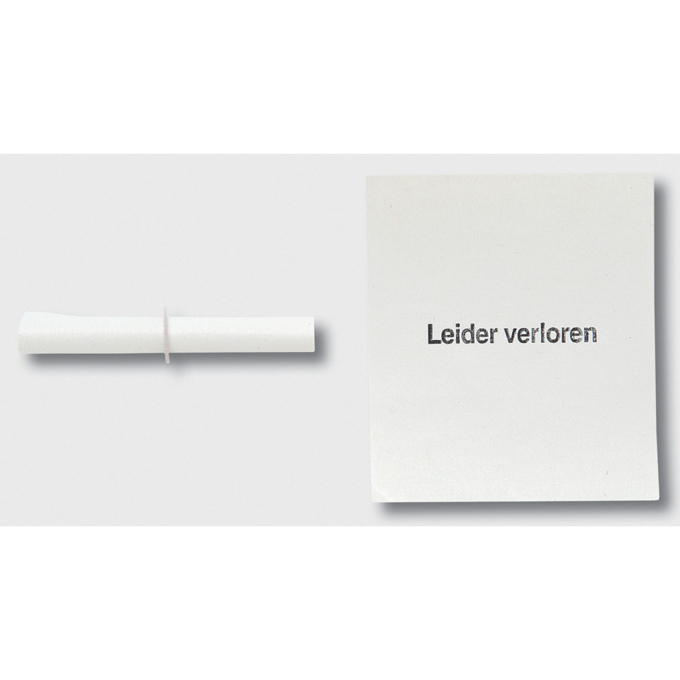 Gewinnlose Nieten weiß