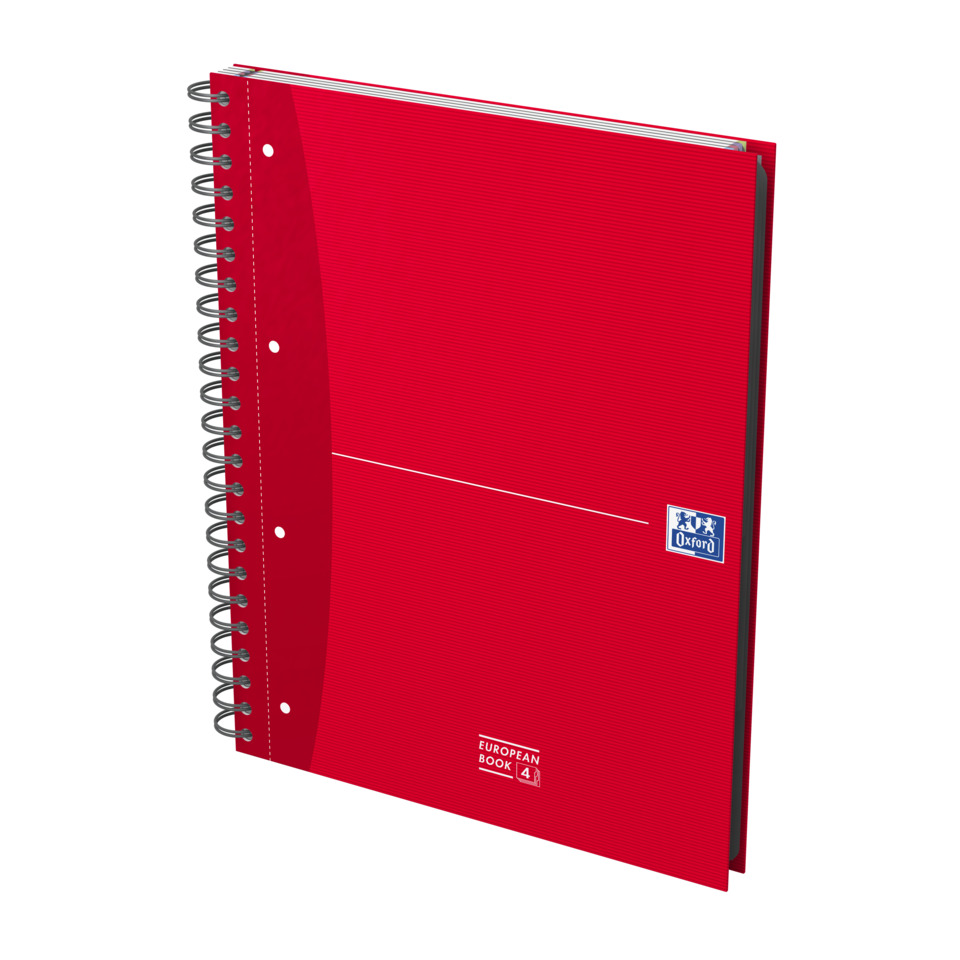 Office European Book - A4+, 7mm liniert, 120 Blatt, sortiert