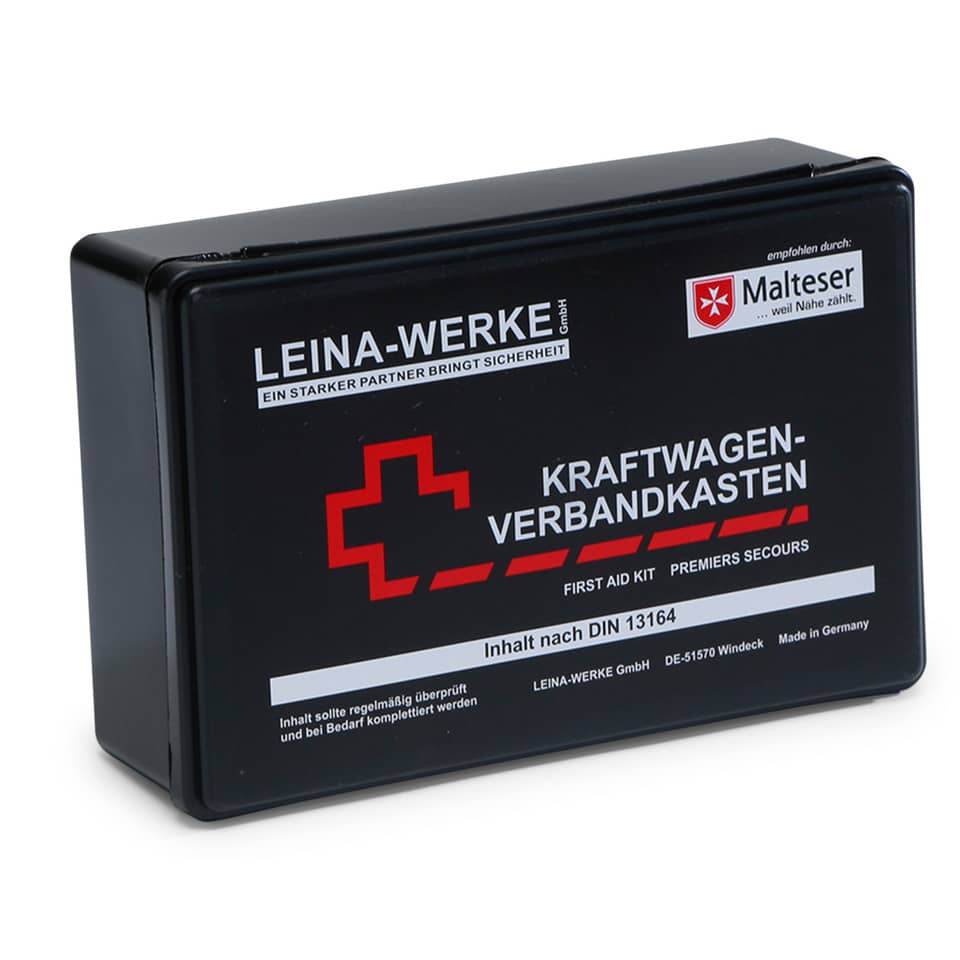 Kfz-Verbandkasten Standard DIN 13164:2022 - schwarz