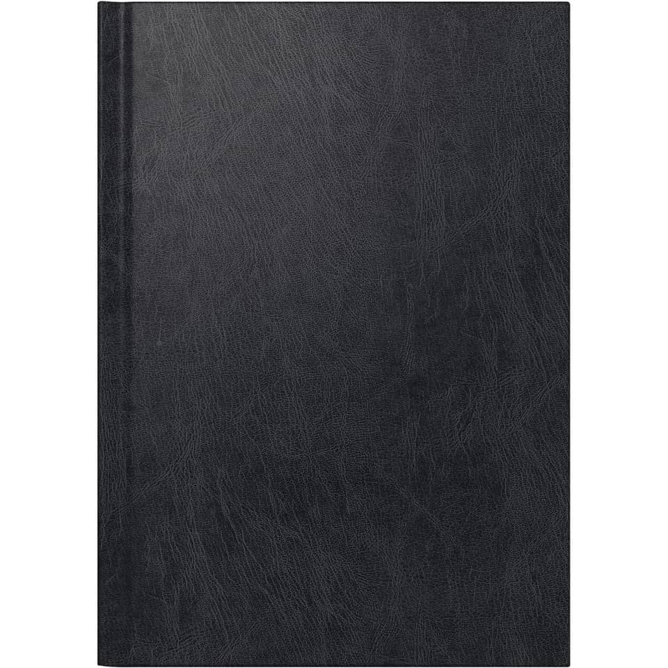 Buchkalender - 1 Tag / 1 Seite, 15 x 21 cm, schwarz