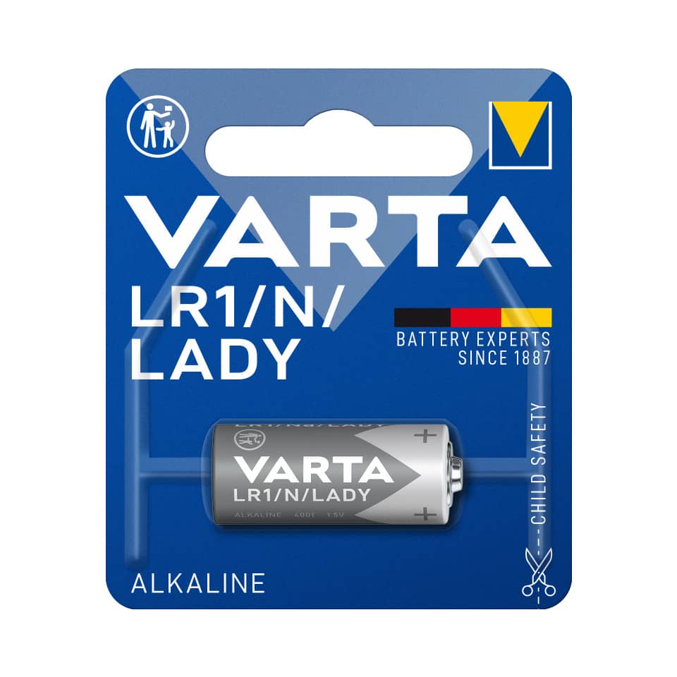 Batterie Alkali-Mangan, LR1/N/Lady, 1 Stück