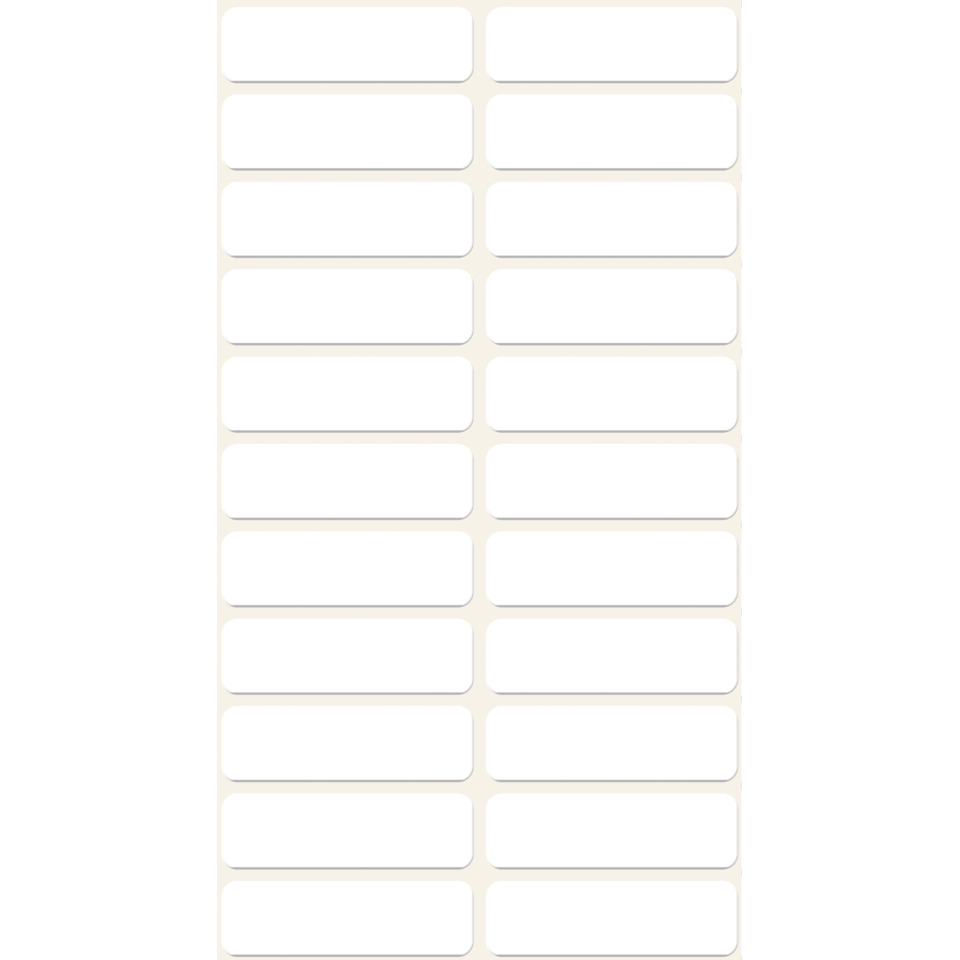 3044 Mini-Organisations-Etiketten, 32 x 10 mm, 6 Blatt/132 Etiketten, weiß