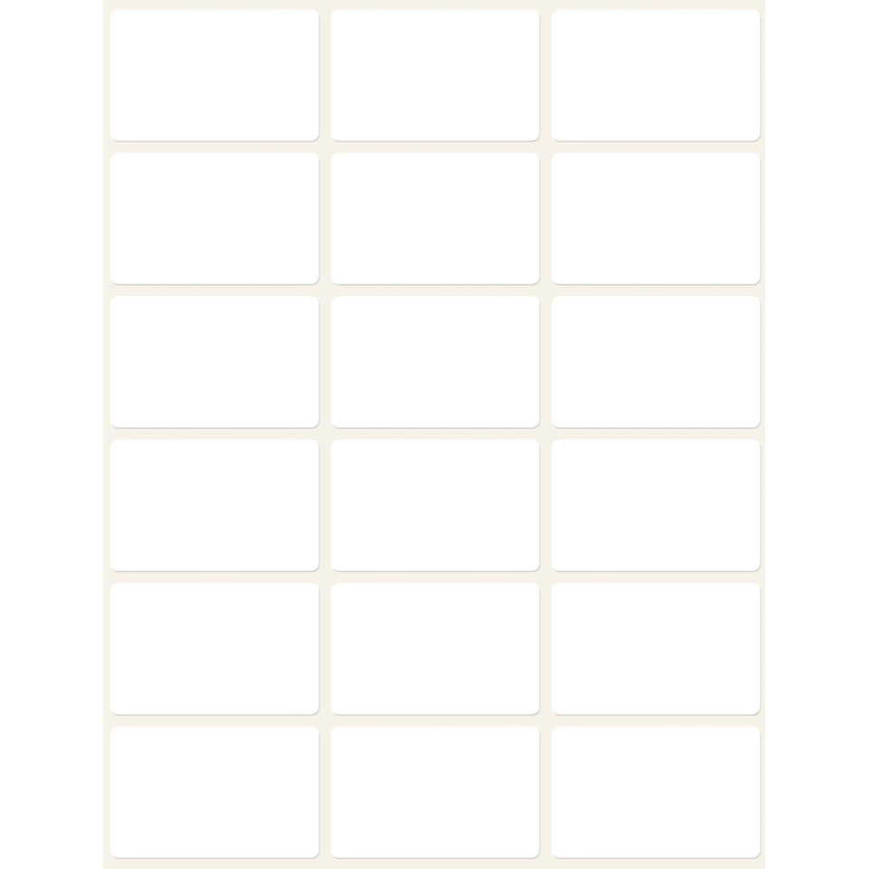 3325 Universal-Etiketten - 38 x 24 mm, weiß, 522 Etiketten/29 Blatt, permanent