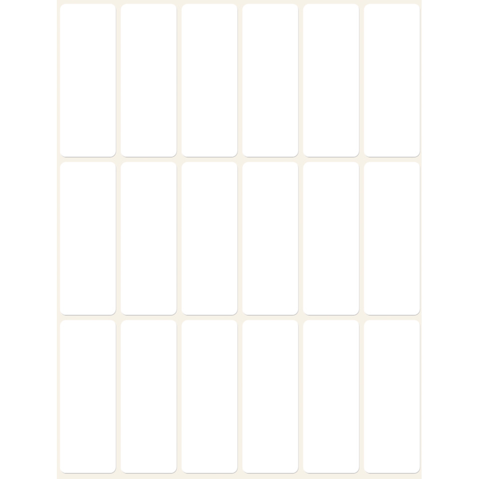3327 Universal-Etiketten - 50 x 19 mm, weiß, 486 Etiketten/27 Blatt, permanent