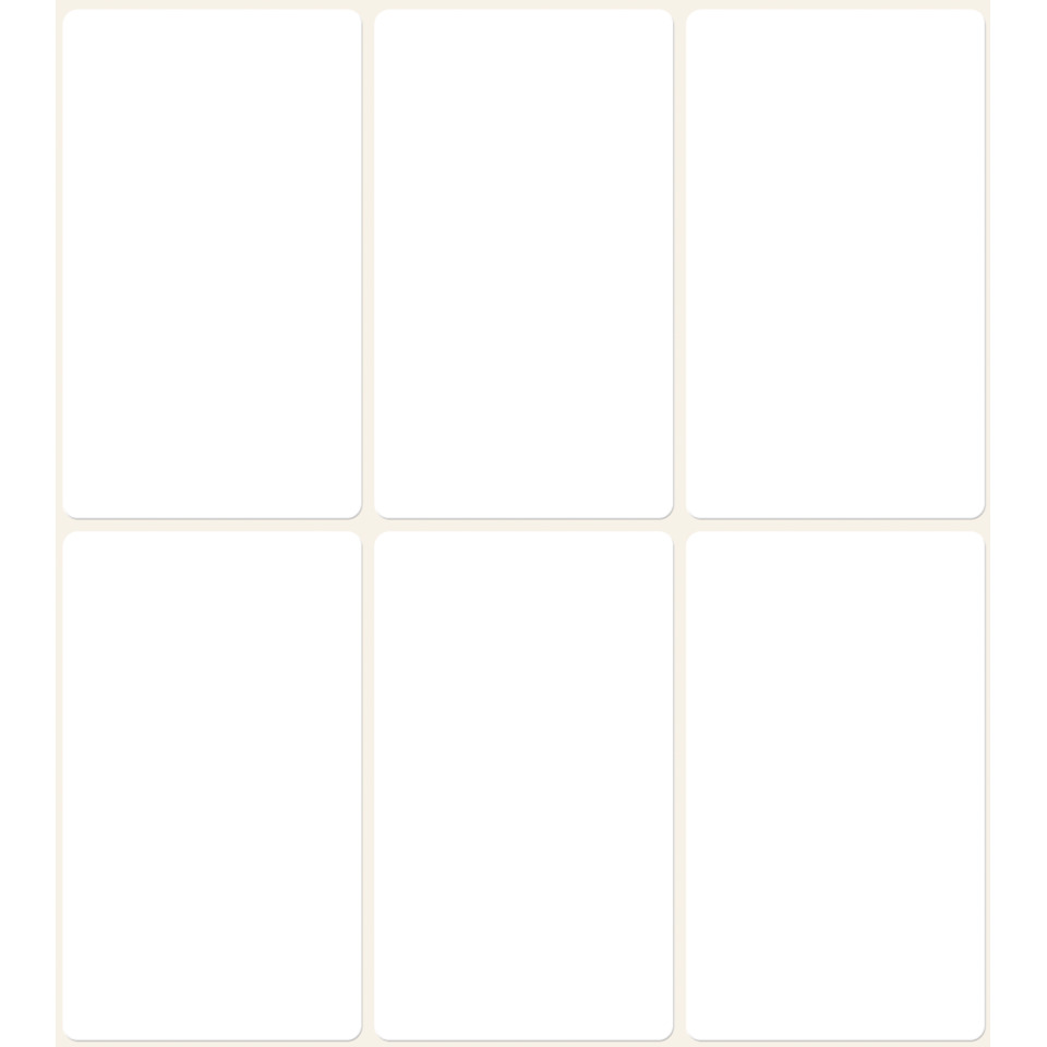 3334 Universal-Etiketten - 66 x 38 mm, weiß, 174 Etiketten/29 Blatt, permanent