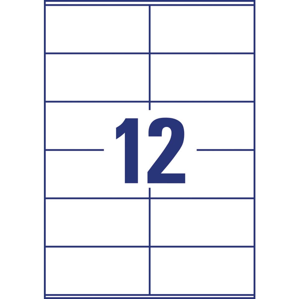 3424 Universal-Etiketten ultragrip - 105 x 48 mm, weiß, 1.200 Etiketten, permanent