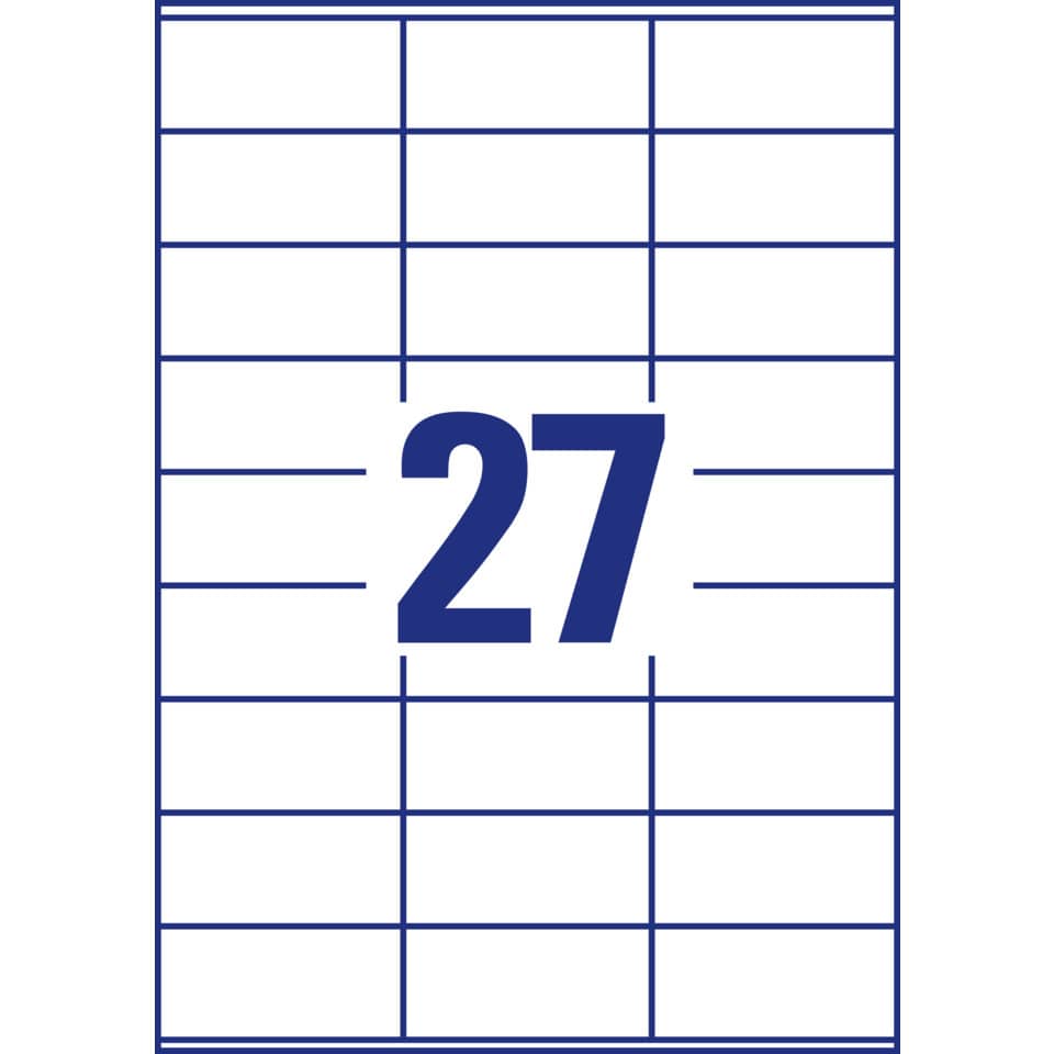 3479 Universal-Etiketten ultragrip - 70 x 32 mm, weiß, 2.700 Etiketten, permanent