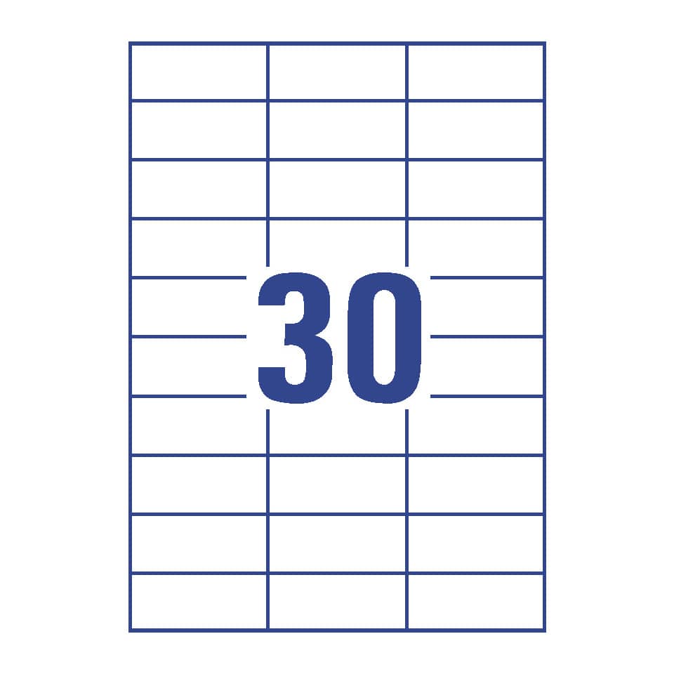 3489 Universal-Etiketten ultragrip - 70 x 29,7 mm, weiß, 3.000 Etiketten, permanent