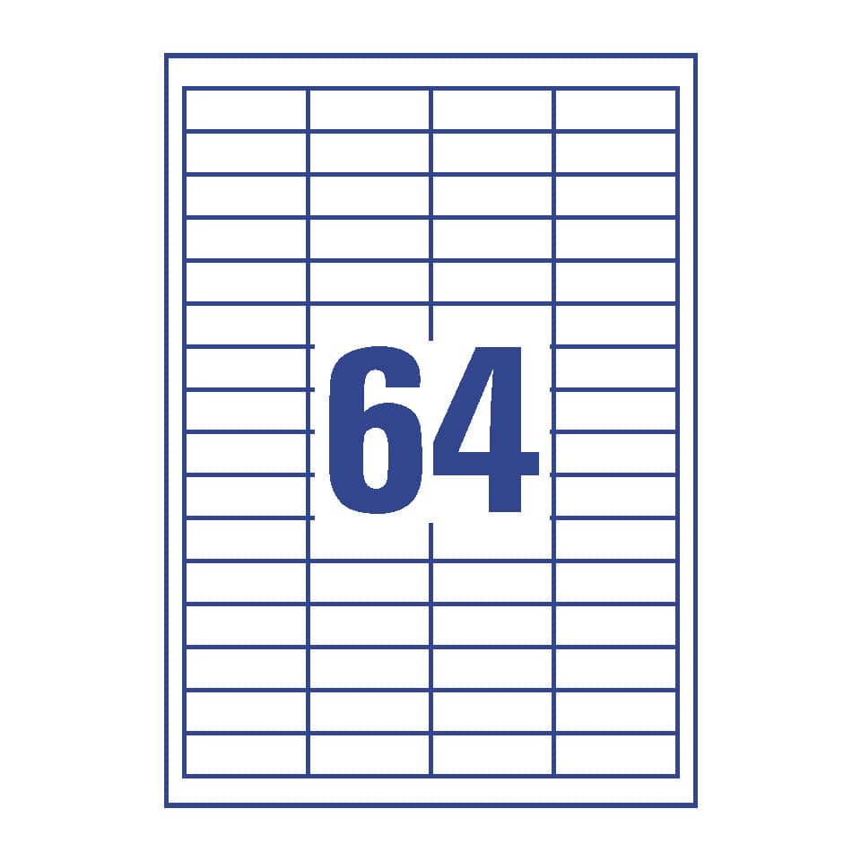 3667 Universal-Etiketten ultragrip - 48,5 x 16,9 mm, weiß, 6.400 Etiketten, permanent