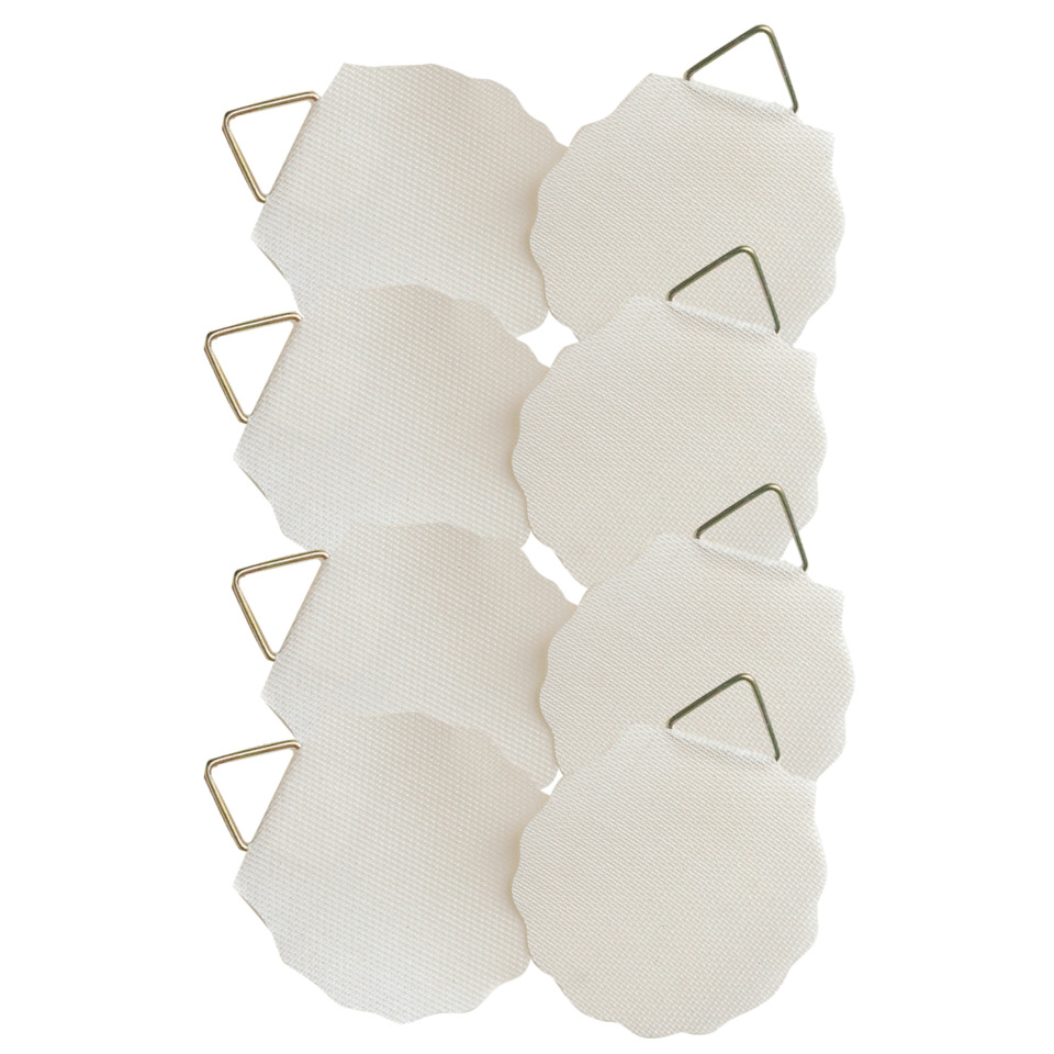 3732 Z-Design Bildaufhänger, weiß, 30 mm, 8 Stück