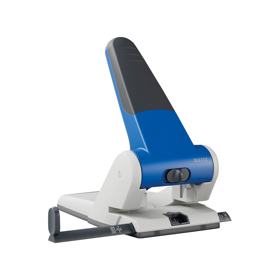 5180 Registraturlocher bis A3 - 65 Blatt, mit Anschlagschiene, blau