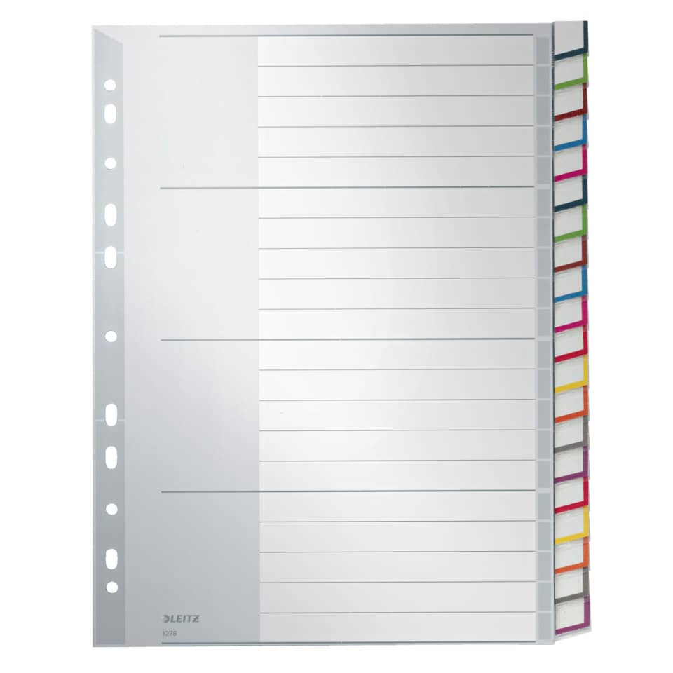 1278 Register - PP, blanko, A4, 20 Blatt, grau