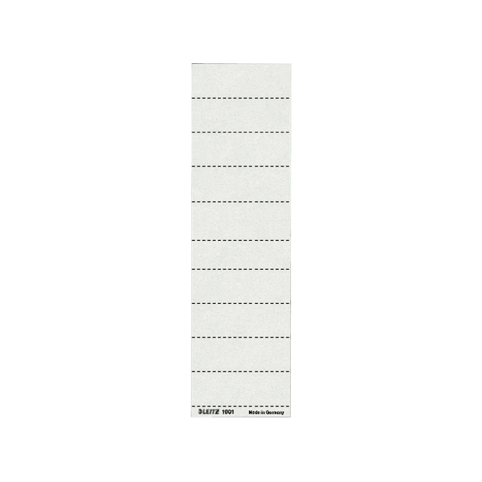1901 Blanko-Schildchen - Karton, 100 Stück, weiß
