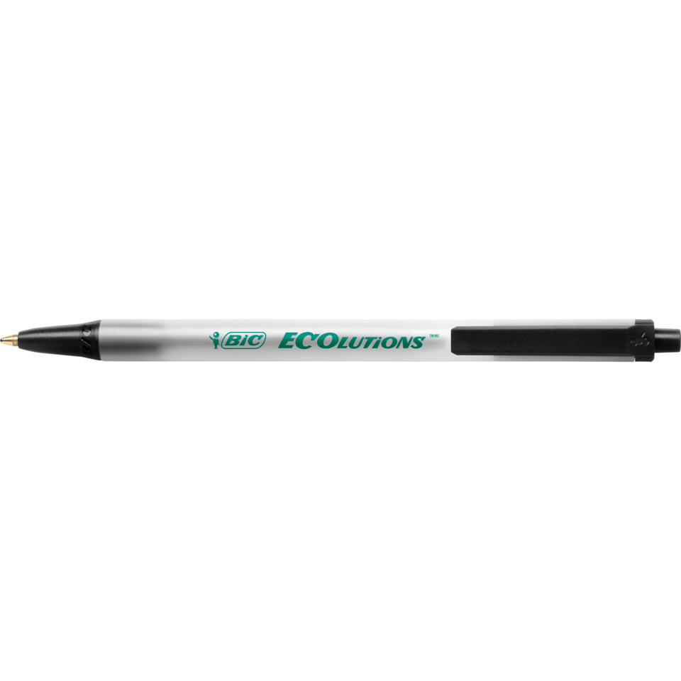 Druckkugelschreiber ECOlutions® Clic Stic - 0,4 mm, schwarz