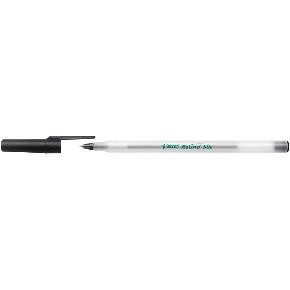 Kugelschreiber ECOlutions® Round Stic® - 0,4 mm, schwarz