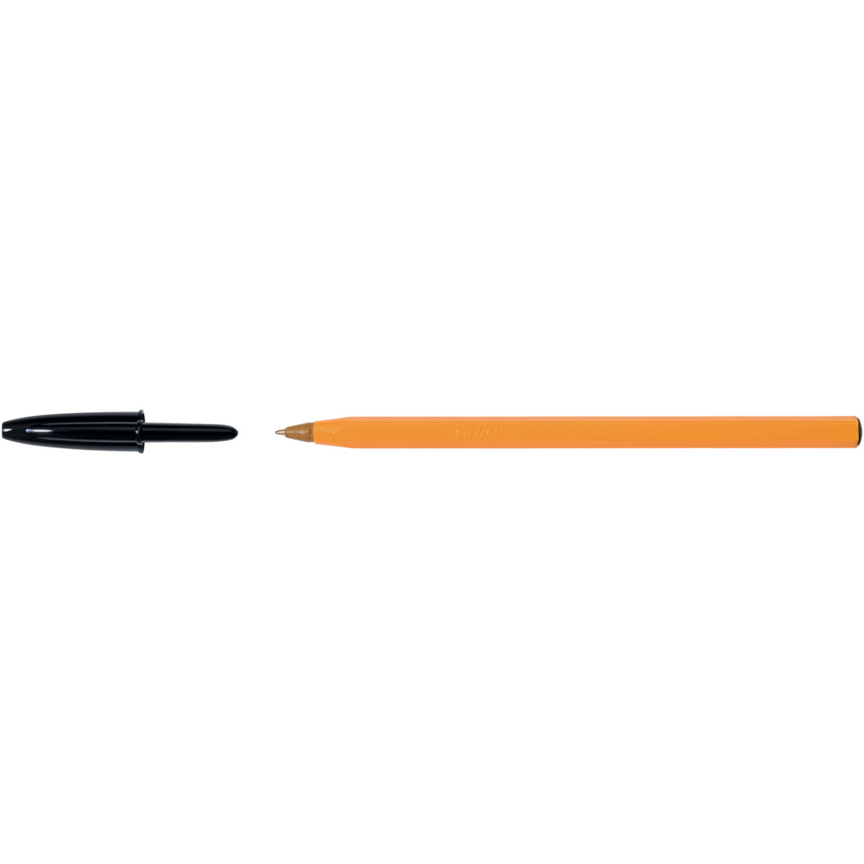 Kugelschreiber Orange - 0,35 mm, schwarz (dokumentenecht)
