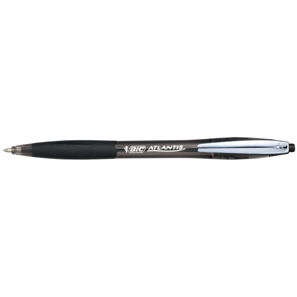 Druckkugelschreiber ATLANTIS® Soft - 0,4 mm, schwarz (dokumentenecht)