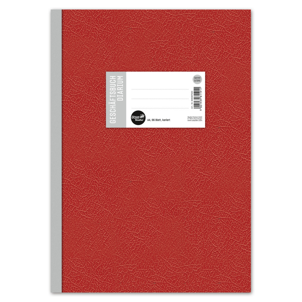 Geschäftsbuch - A4, 96 Blatt, 70g/qm, 5 mm kariert