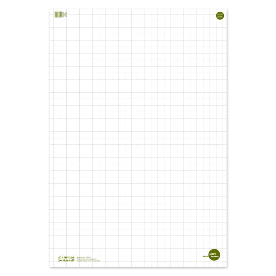Flipchart-Block - 68 x 99 cm, kariert, 80 g/qm, 20 Blatt