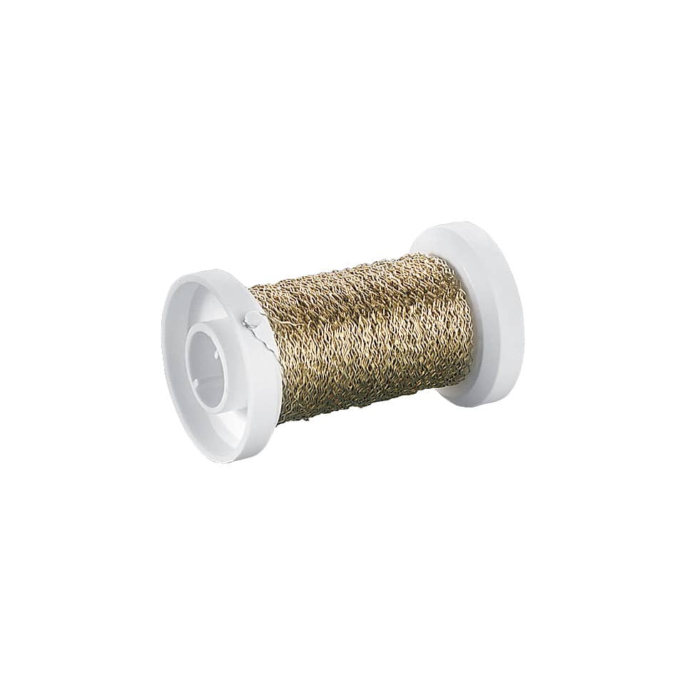 Basteldraht - Ø 0,25 mm, 50 m, Bouillon-Effekt, gold