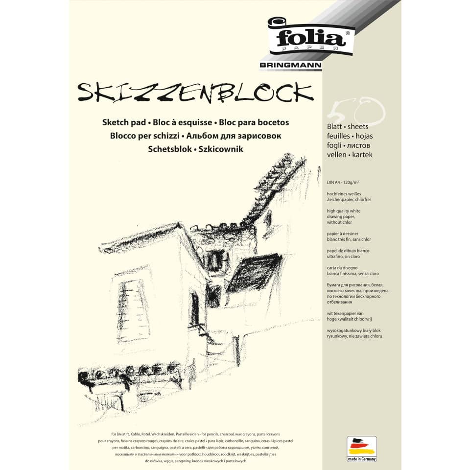 Skizzenblock - A4, 120 g/qm, 50 Blatt
