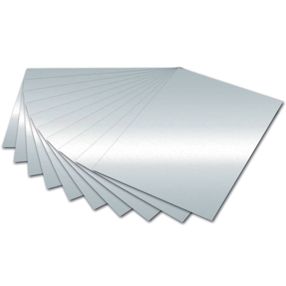 Tonpapier - A4, silber glänzend