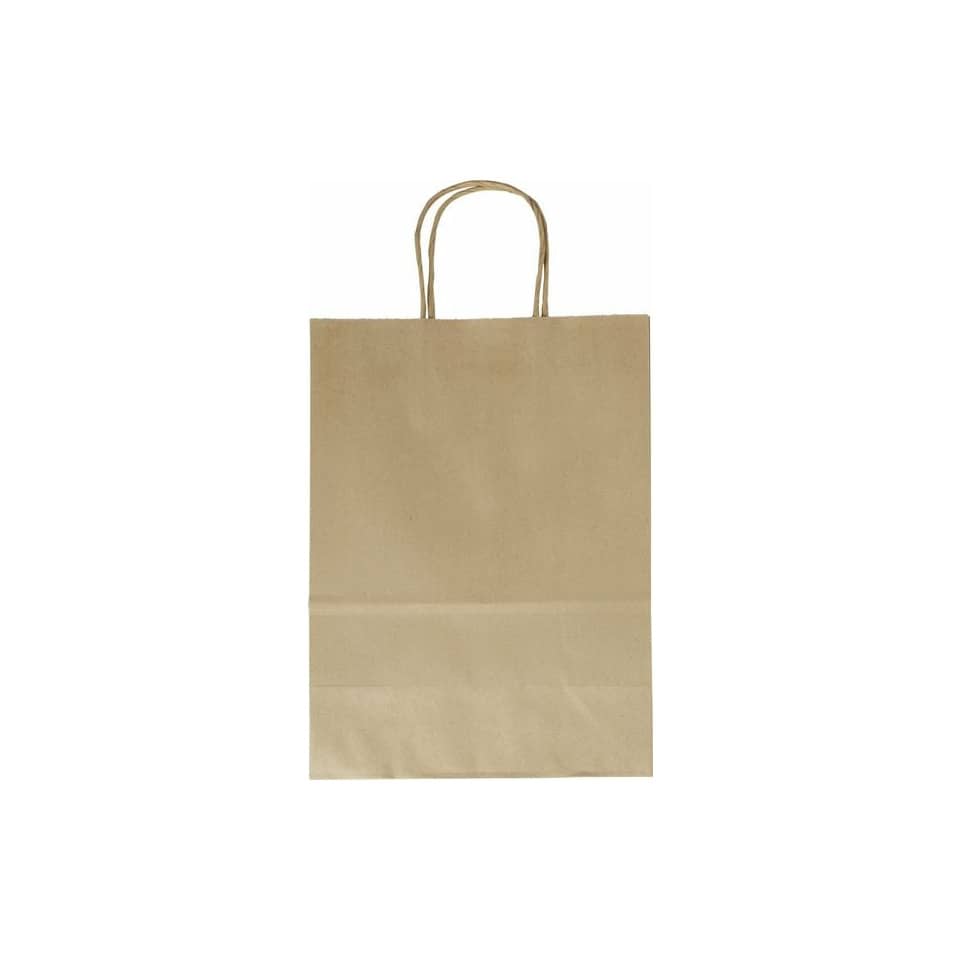 Geschenktragetasche - 24 x 12 x 31 cm, 20 Stück, natur