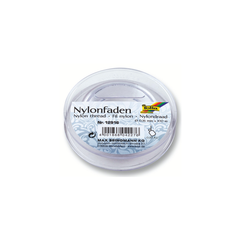 Nylonfaden - 0,16 mm, 100 m Spule