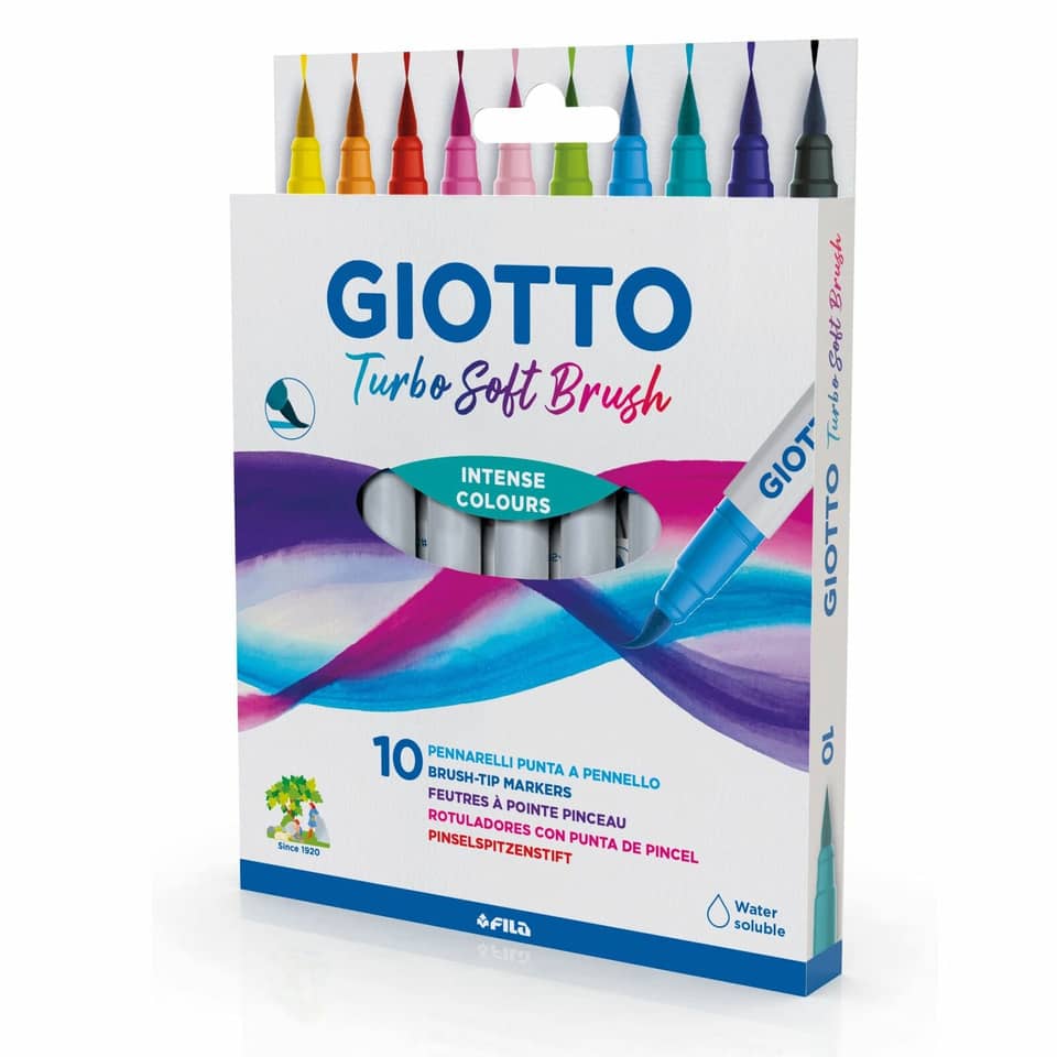 Faserschreiberetui Soft Brush - 10 Stück
