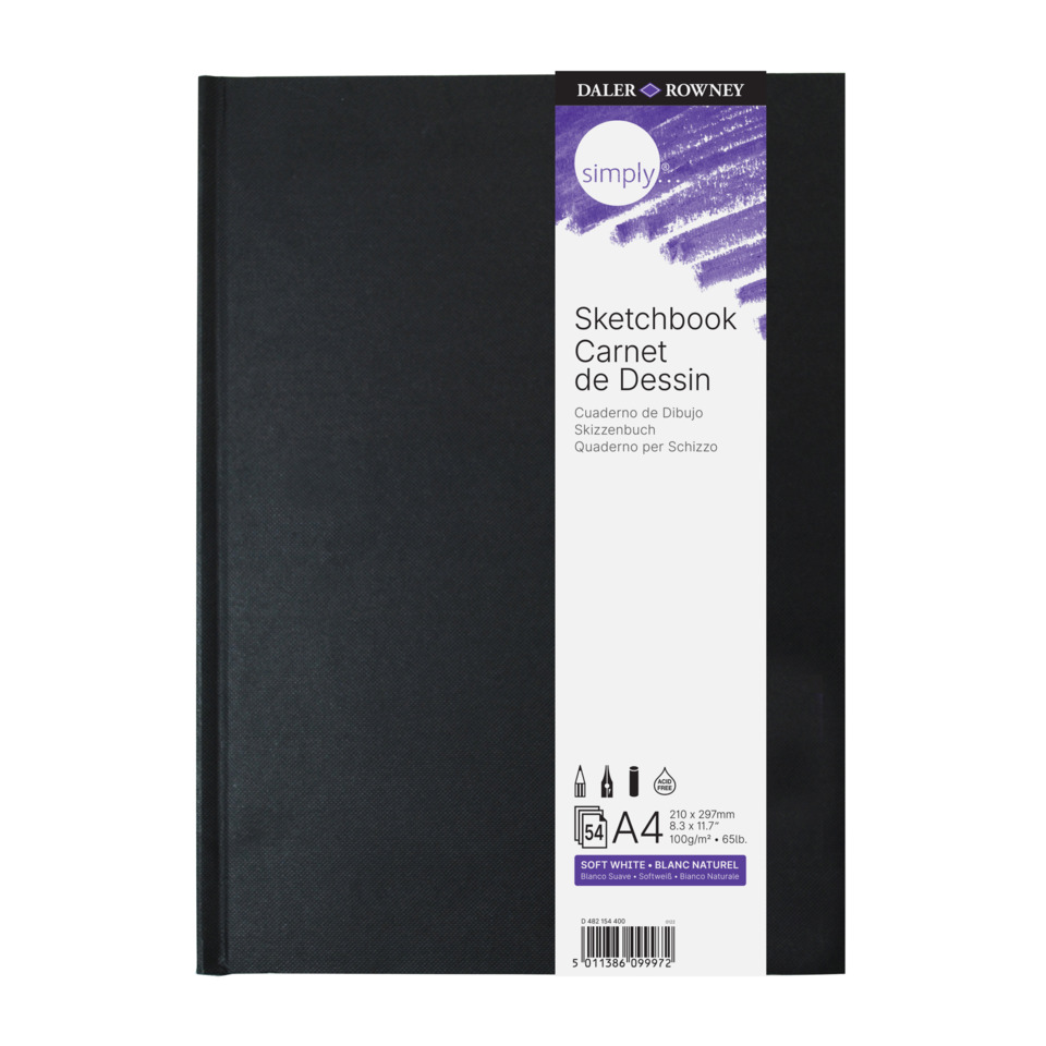 Skizzenbuch - A4, 100 g/qm, 110 Blatt, geleimt
